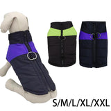 Maxbell Pet Dog Clothes Vest Jacket Warm Puppy Waterproof Winter Padded Coat Purple S