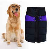 Maxbell Pet Dog Clothes Vest Jacket Warm Puppy Waterproof Winter Padded Coat Purple XXL