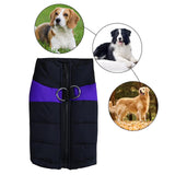 Maxbell Pet Dog Clothes Vest Jacket Warm Puppy Waterproof Winter Padded Coat Purple XXL