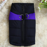 Maxbell Pet Dog Clothes Vest Jacket Warm Puppy Waterproof Winter Padded Coat Purple XXL