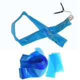 Maxbell 100x Dustproof Tattoo Clip Cord Sleeves Plastic Tattoo Accessories Blue