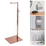 Maxbell Handbag Display Rack Shoulder Bags Purse Stand Multi Purpose for Countertop Rose Gold Drawing