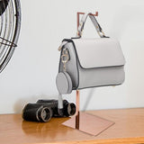 Maxbell Handbag Display Rack Shoulder Bags Purse Stand Multi Purpose for Countertop Rose Gold Mirror