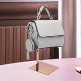 Maxbell Handbag Display Rack Shoulder Bags Purse Stand Multi Purpose for Countertop Rose Gold Mirror