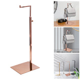 Maxbell Handbag Display Rack Shoulder Bags Purse Stand Multi Purpose for Countertop Rose Gold Mirror