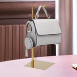 Maxbell Handbag Display Rack Shoulder Bags Purse Stand Multi Purpose for Countertop Gold Mirror