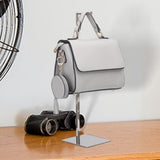 Maxbell Handbag Display Rack Shoulder Bags Purse Stand Multi Purpose for Countertop Silver Mirror