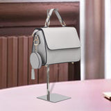 Maxbell Handbag Display Rack Shoulder Bags Purse Stand Multi Purpose for Countertop Silver Mirror