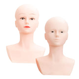 Maxbell Mannequin Head for Displaying Scarves Headbands Hair Styling Show Jewelry with Makeup