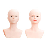 Maxbell Mannequin Head for Displaying Scarves Headbands Hair Styling Show Jewelry with Makeup