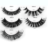 Maxbell 10 Pairs Russian Strip Lashes DD Curl Curly Eye Lashes Handmade F