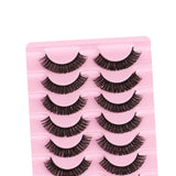 Maxbell 10 Pairs Russian Strip Lashes DD Curl Curly Eye Lashes Handmade D