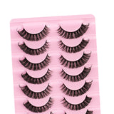 Maxbell 10 Pairs Russian Strip Lashes DD Curl Curly Eye Lashes Handmade E