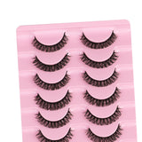 Maxbell 10 Pairs Russian Strip Lashes DD Curl Curly Eye Lashes Handmade B