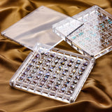 Maxbell Nail Rhinestones Storage Box Jewelry Container for Nails Art Rings 100 Grids