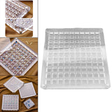 Maxbell Nail Rhinestones Storage Box Jewelry Container for Nails Art Rings 100 Grids