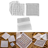 Maxbell Nail Rhinestones Storage Box Jewelry Container for Nails Art Rings 36 Grids