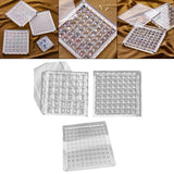 Maxbell Nail Rhinestones Storage Box Jewelry Container for Nails Art Rings 36 Grids