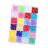 Maxbell 3500Pcs Nail Art Rhinestones Flat Bottom for Nail Art Body Art Phone Cases Bright Color