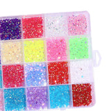 Maxbell 3500Pcs Nail Art Rhinestones Flat Bottom for Nail Art Body Art Phone Cases Bright Color