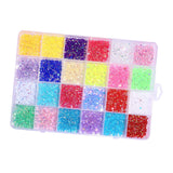 Maxbell 3500Pcs Nail Art Rhinestones Flat Bottom for Nail Art Body Art Phone Cases Bright Color