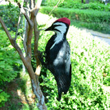 Maxbell Simulation Woodpecker Bird Artificial Gift for Outdoor Yard Decorative