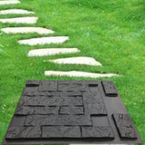 Maxbell Concrete Molds DIY Pattern Decorative Patio Path Maker for Outdoor Garden