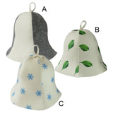 Maxbell 1Pcs Sauna Hat Polyester Head Protection Hair Supply Portable for Shower A