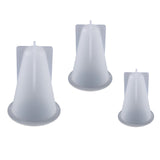 Maxbell 3Pcs Cone Resin Casting Moulds DIY Epoxy Silicone Jewelry Mold Soap Craft