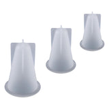 Maxbell 3Pcs Cone Resin Casting Moulds DIY Epoxy Silicone Jewelry Mold Soap Craft