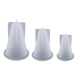 Maxbell 3Pcs Cone Resin Casting Moulds DIY Epoxy Silicone Jewelry Mold Soap Craft