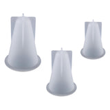 Maxbell 3Pcs Cone Resin Casting Moulds DIY Epoxy Silicone Jewelry Mold Soap Craft