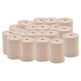 Maxbell 20x Undyed Wooden Cylinder Tube Beads Straight Pipe for DIY Jewelry Making