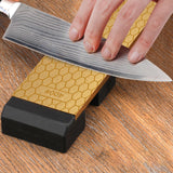 Maxbell Knife Sharpener Double Sided Diamond Sharpening Stone for Kitchen Whetstone