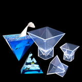 Maxbell 3x Clear Pyramid Silicone Mold Resin Casting Mould DIY Epoxy Crystal Tools