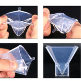 Maxbell 3x Clear Pyramid Silicone Mold Resin Casting Mould DIY Epoxy Crystal Tools