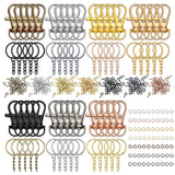 Maxbell 350x Metal Keychain Rings Bulk Key Ring for DIY Crafts Jewelry Making Key