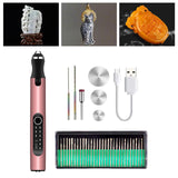 Maxbell Micro Engraver Pen Glass Engraving Tool Kit Wood Metal Jewelry USB Stone