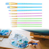 Maxbell 10 Pieces Artist Paint Brushes Set Watercolour Acrylic School Kid Craft