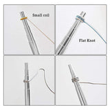 Maxbell 2x Wire Wrapping Mandrels Wire Working 5 Sizes Stepped Jewelry Making Tool