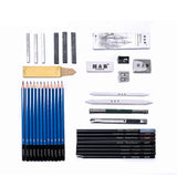 Maxbell 40x Professional Artist Pencils Set Drawing Sketching Colouring Art Adult
