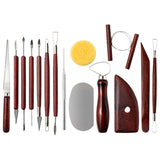 Maxbell 15x Pottery Clay Sculpting Tools Polymer Clay Tools Modeling for Art Craft