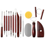 Maxbell 15x Pottery Clay Sculpting Tools Polymer Clay Tools Modeling for Art Craft