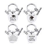 Maxbell 4Pcs Keychain Keyring with Lettering for Valentine's Day Graduation Gift