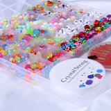 Maxbell Beads Gems Kids Letters DIY Mixed Bracelet Making Bead Set Craft Colorful