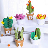 Maxbell Creative DIY Felt Succulent Plant Art Craft Kit Kids Toy for Home Christmas