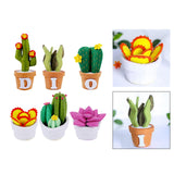 Maxbell Creative DIY Felt Succulent Plant Art Craft Kit Kids Toy for Home Christmas