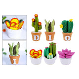 Maxbell Creative DIY Felt Succulent Plant Art Craft Kit Kids Toy for Home Christmas