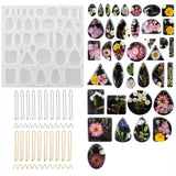 Maxbell Pendant Silicone Molds Necklace for Jewelry Making Supplies Studs Mould