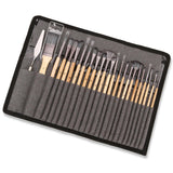 Maxbell 24 Pieces Professional Paint Brush Set Gouache Acrylic Oil Painting Brushes